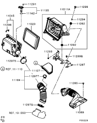 MR968274-ELEMENT, AIR CLEANER ATK412