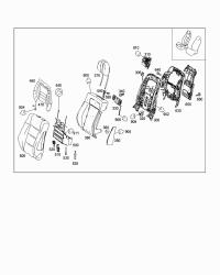 2129101434-Frame assy-seat back