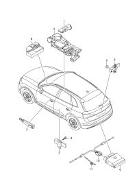 80A962239-Wiring, for trunk lid sensor