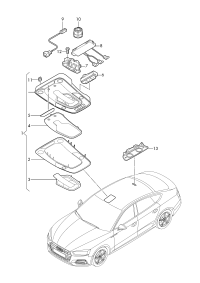 8W9947143-Frame, interior lamp
