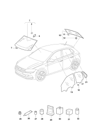 2SD845051NVB-Glass, heatable back window