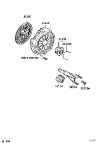 3112612051-BOOT, CLUTCH RELEASE FORK