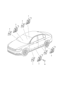 5Q4959593P-Door control unit