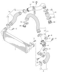 7E0145804A-INTERCOOLER -W204/W212