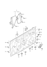 8W8837461-WINDOW WINDER LH FRT/A6