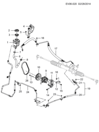 9049969-Tank, power steering liquid (incl. 2-3)
