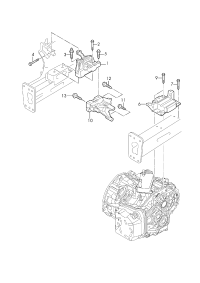 5QG199555D-MOUNTING-GEARBOX/E38/740