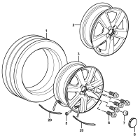 6RD601025H-Wheel rim-aluminium alloy
