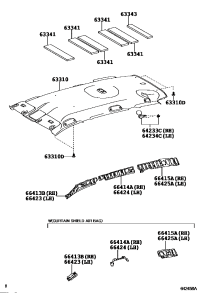 633100R050B0-HEADLINING ASSY, ROOF