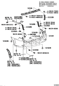 521660K010-EXTENSION, REAR BUMPER, RH