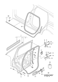 4M0833051E-Door assy-rr, lh