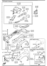 GJ6A52111E-PANEL, FR FENDER, RH