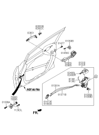 81371B5000-CABLE ASSY-FR DR I/S HDL