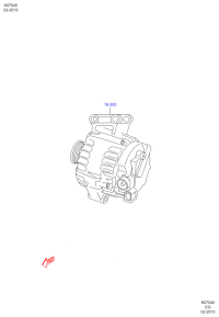 DN4818300-ALTERNATOR 14V/150A-S(W220)199