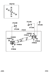 0437160210-Spider kit, universal joint (for propeller shaft)