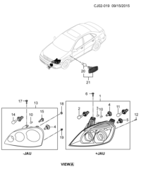 9040893-Head lamp, (incl 2-5,10, 11)