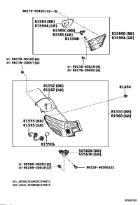 525620P020-RETAINER, RR BUMPER