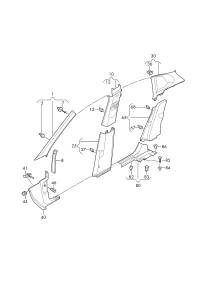 5G0867276A-Clip C pillar