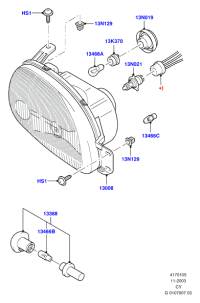 3N2113005DA-Lamp assy-rh