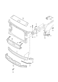 8W0807113-Frame compl f obk