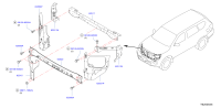 625105JG0A-SUPPORT-RADIATOR CORE,UPPER