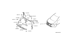 F25113DNMH-SUPPORT-RADIATOR CORE,UPPER