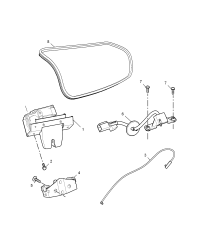 30000302-STRIKER,TRUNK LID LA
