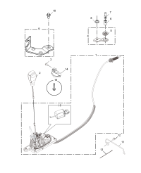 UCL10002-Sleeve-t/m shift lever bolt