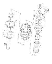 30000177-Damper, front suspension