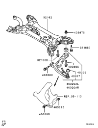 4000A274-CROSSMEMBER,FR AXLE,NO.1