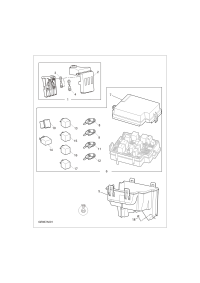 C00106236-Bracket, auxiliary battery fuse