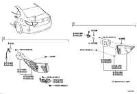 5256233050-Retainer, rear bumper, upper rh