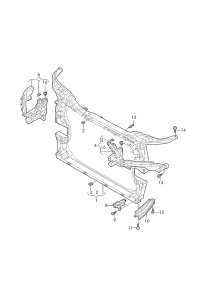 80A805594-Bracket assy-cowl, w/coolant cooler