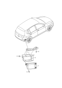 2QD907685-Blind spot control unit