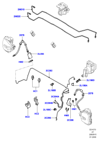 3M512078AH-BRAKE HOSE-LR(L359/L538)