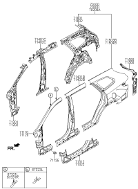 71120B8A11-PANEL ASSY-PILLAR OUTER,RH