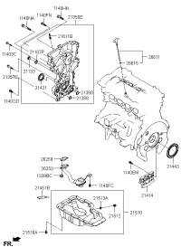 213502E021-COVER ASSY-TIMING CHAIN