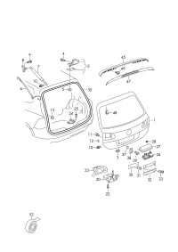 7P6827550A-GAS SPRING VW TIGUAN