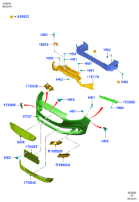 JD8B17E778AH-REINF ASSY-RAD CORE UPR