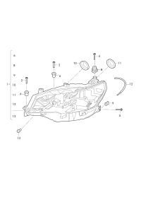 L19G941035F-LED HEADLIGHT/718 BOXTER