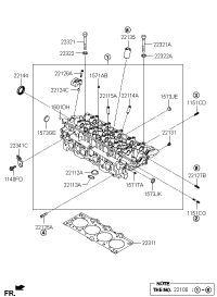 2210023780-HEAD ASSY-CYL RH