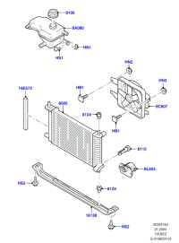 XS618100AB-BRAKE PAD SET FR-W204 -2007