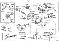 523800C032-Support assy, front differential