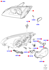 4M5A13K309AA-DRL ASSY F
