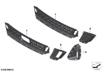 51118078799-LOWER GRILL, FR BUMPER/E60/61