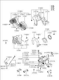 2137037101-COVER-TIMING BELT RR LWR LH