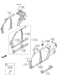711302Z500-REINF ASSY-SIDE OTR LH