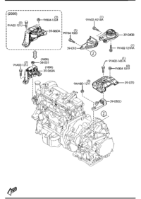 BP4N39010C-Bracket NO.1, engine