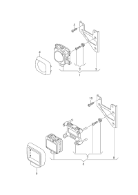 5Q0907561D-Control unit, with software, for clearance control unit & radar sensor