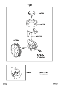 0444632050-GASKET KIT, POWER STEERING PUMP